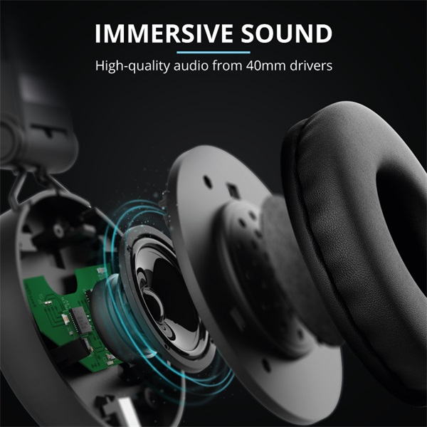 Trust Tones jack mikrofonos fejhallgató