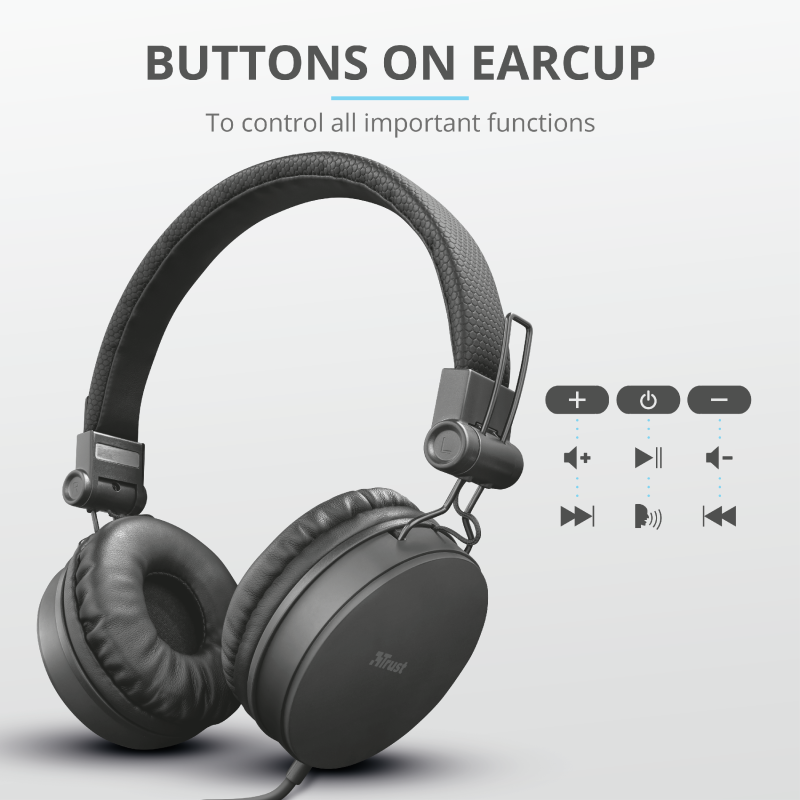 Trust Tones jack mikrofonos fejhallgató