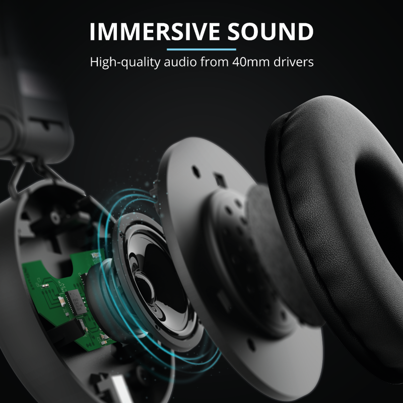 Trust Tones jack mikrofonos fejhallgató