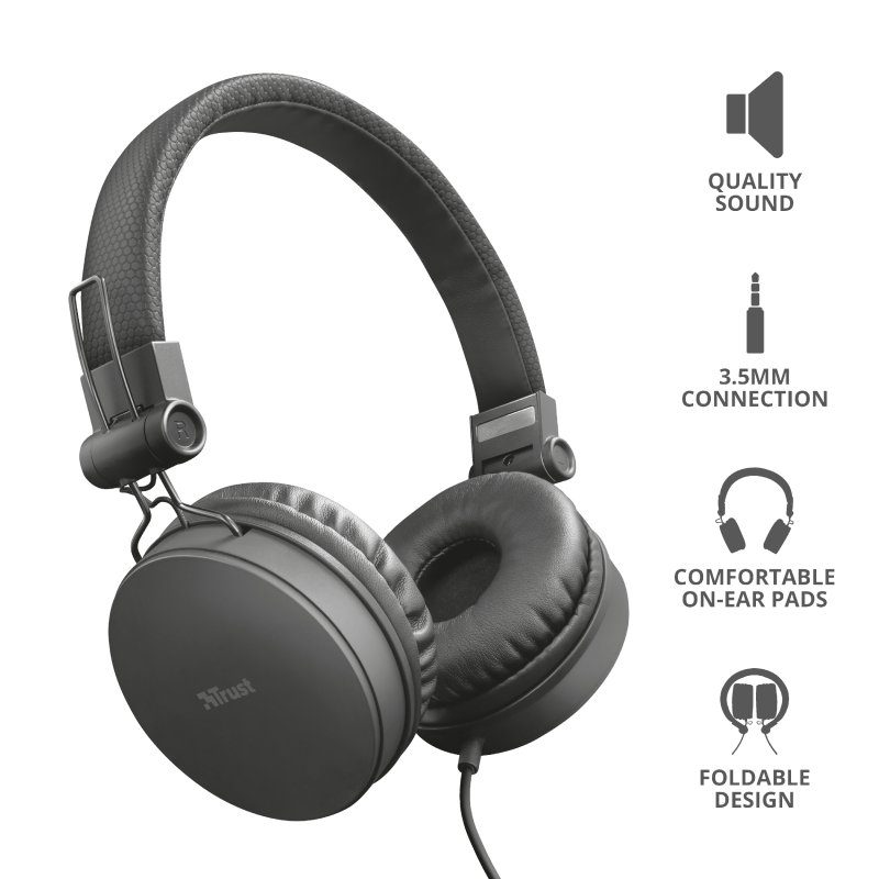 Trust Tones jack mikrofonos fejhallgató