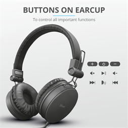 Trust Tones jack mikrofonos fejhallgató