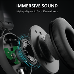 Trust Tones jack mikrofonos fejhallgató