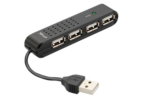 Trust Vecco mini 4 portos USB HUB