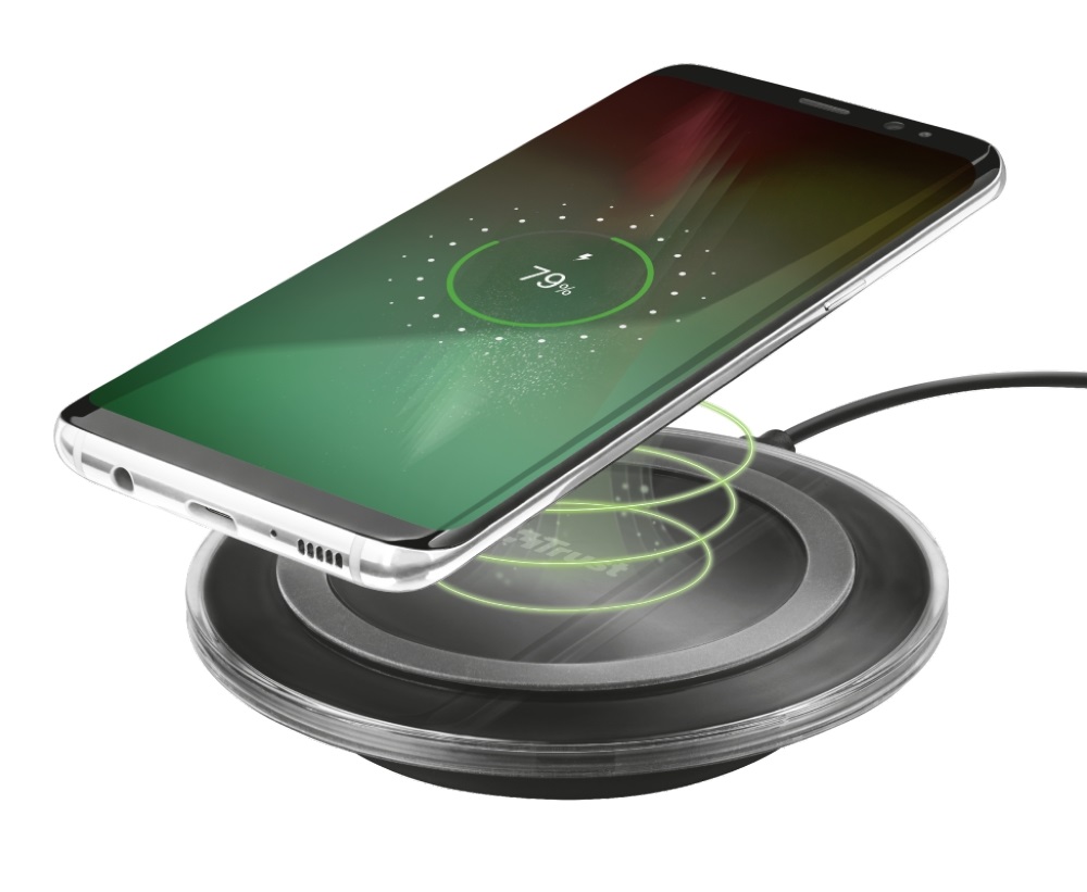 Trust Yudo QI 5W wireless szürke töltő
