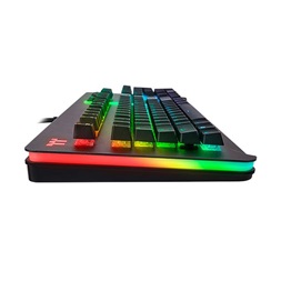 Ttesports Level 20 RGB Titanium (Cherry MX speed silver) US USB mechanikus gamer billentyűzet