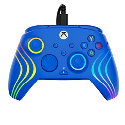 Turtle Beach TBC-2002-25 Afterglow Wave RGB PC/Xbox One/Xbox Series X|S vezetékes kék kontroller