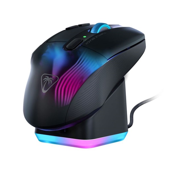 Turtle Beach TBM-1101-05 Bundle Kone XP Air vezeték nélküli fekete egér + RGB töltőállomás