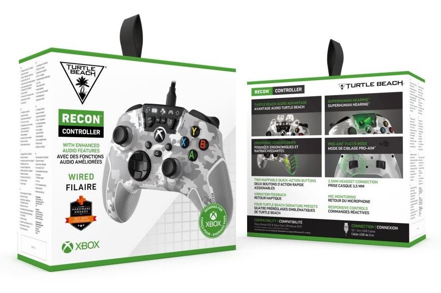 Turtle Beach TBS-0707-02 Recon PC/Xbox One/Xbox Series X|S vezetékes Artic Camo szürke terepszínű kontroller