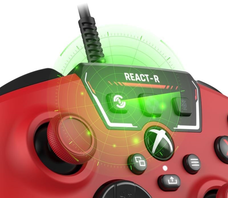 Turtle Beach TBS-0734-05 REACT-R PC/Xbox One/Xbox Series X|S vezetékes piros kontroller