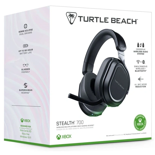 Turtle Beach TBS-2101-05 Stealth 700X Gen3 PC/Xbox One/Xbox Series vezeték nélküli fekete gamer headset