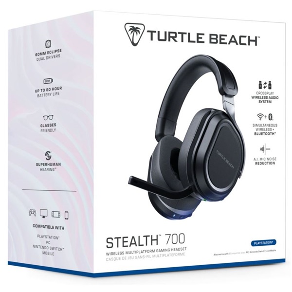 Turtle Beach TBS-3101-05 Stealth 700PS GEN3 PS4/PS5/PC vezeték nélküli fekete gamer headset