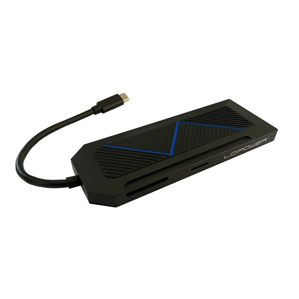 USB HUB LC Power LC-HUB-C-MULTI-6-RGB - USB elosztó