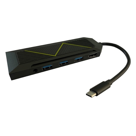 USB HUB LC Power LC-HUB-C-MULTI-6-RGB - USB elosztó
