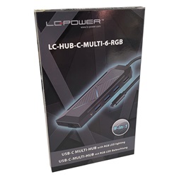 USB HUB LC Power LC-HUB-C-MULTI-6-RGB - USB elosztó