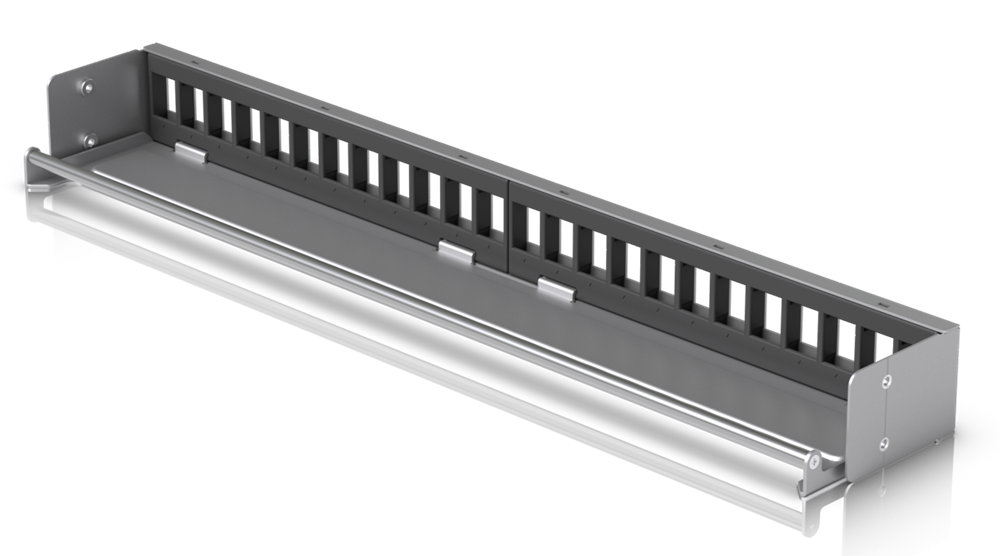Ubiquiti 19" 1U moduláris ezüst színű üres patch panel