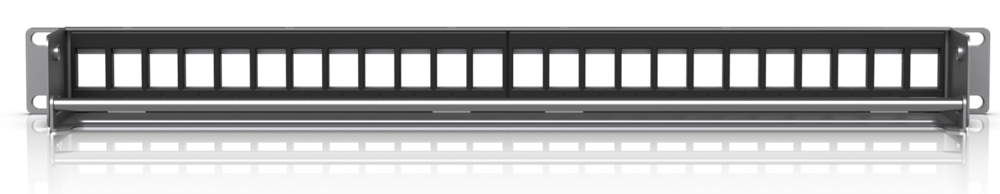 Ubiquiti 19" 1U moduláris ezüst színű üres patch panel