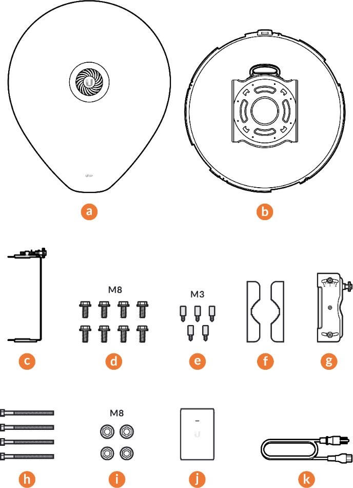 Ubiquiti AF60-XG AirFiber UISP 60GHz Pont-Pont Gigabit Radio
