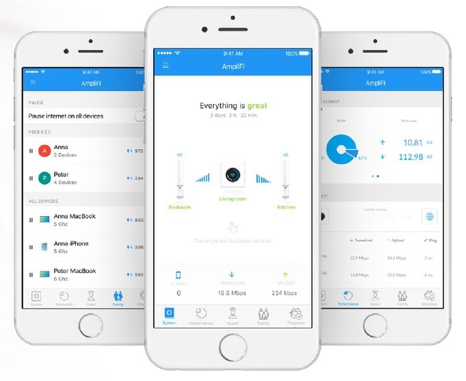 Ubiquiti AFi-INS AmpliFi Instant Dual-band Vezeték nélküli Mesh + Router Kit