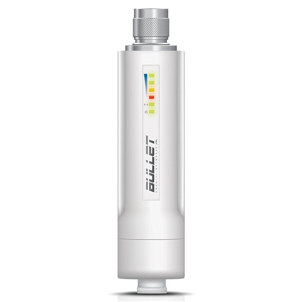 Ubiquiti Bullet M2, 2.4GHz High Power Outdoor Radio, N-type, 28dBm