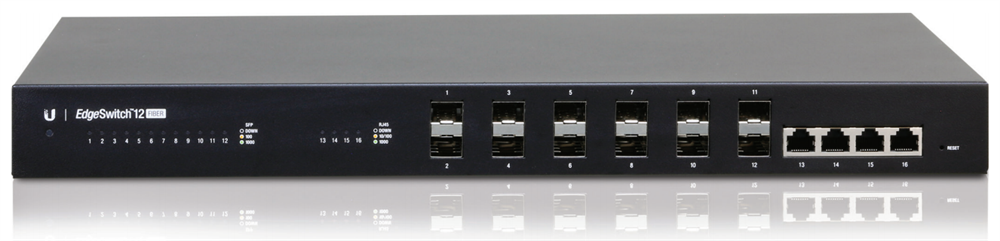 Ubiquiti EdgeSwitch Fiber 4port GbE LAN, 12xGigabit SFP port