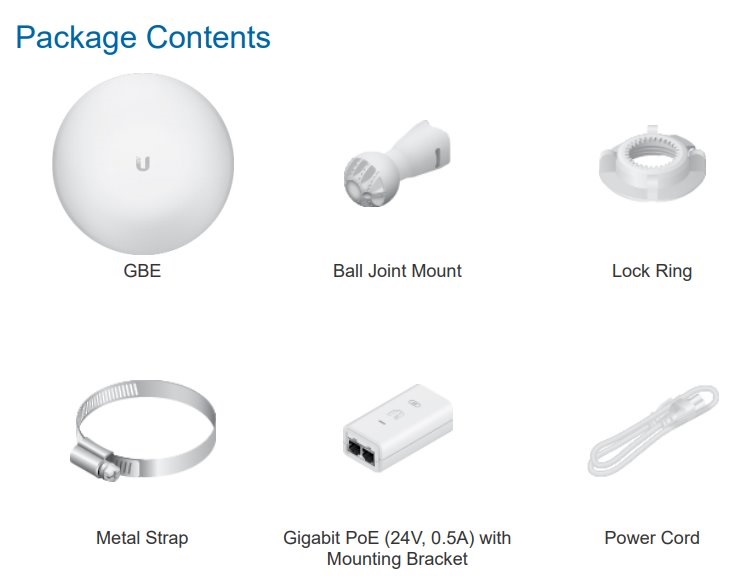 Ubiquiti GBE GigaBeam airMAX AC 60GHz/5GHz Backup Radio