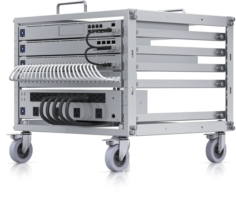 Ubiquiti U-Rack-6U-TL 19" 6U 460mm mély nyitott Mini Rack
