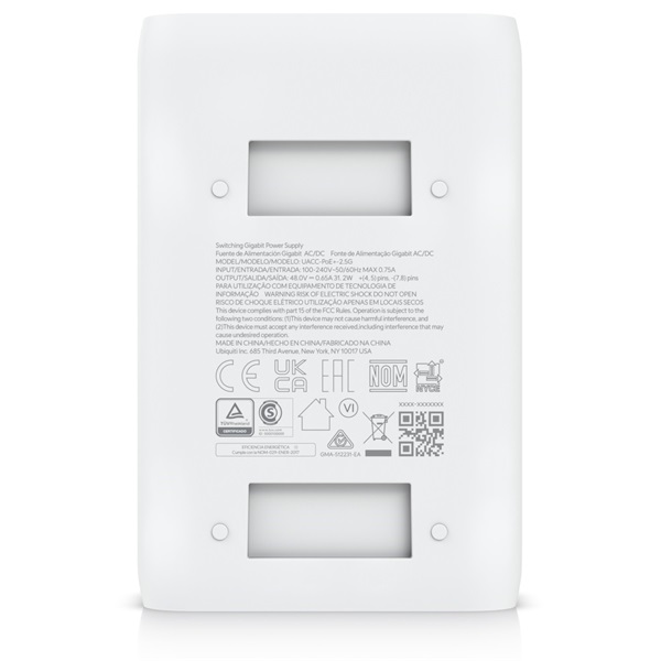 Ubiquiti UACC-POE+-2.5G 48V 0,65A tápegység 2.5GbE Multi-Gigabit LAN porttal