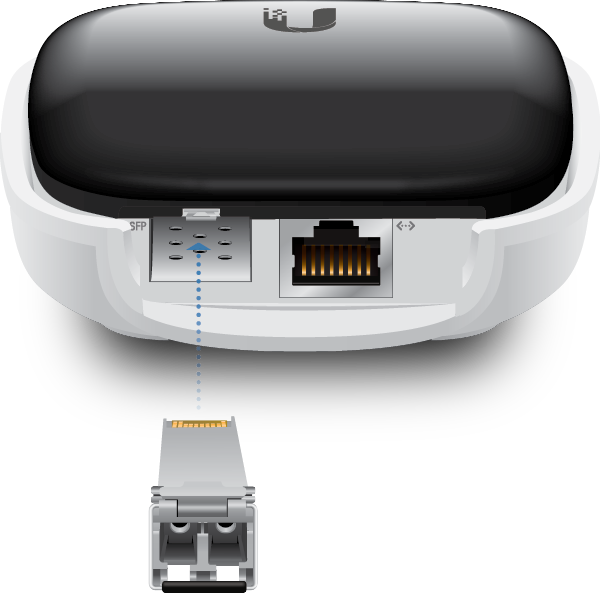 Ubiquiti UFiber 1Gbps Active PoE Ethernet Média konverter