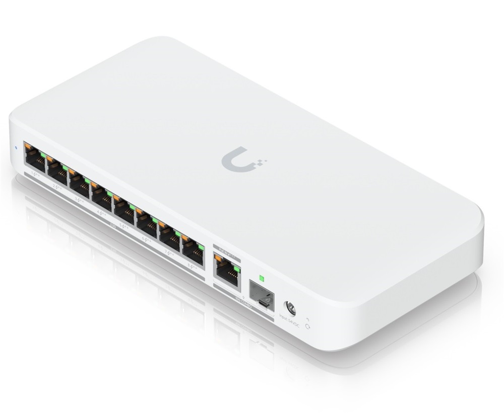Ubiquiti USW-FLEX-2.5G-8-POE UniFi Flex 8x2.5GbE Multi-Gigabit LAN 196W POE 1x SFP+ combo port Switch