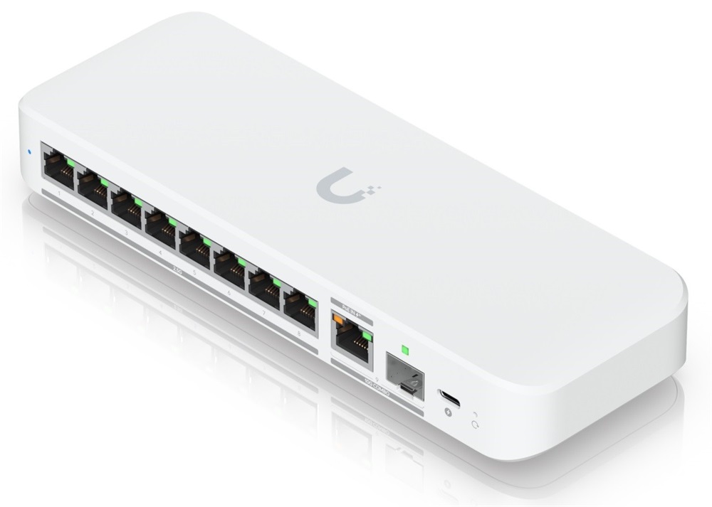 Ubiquiti USW-FLEX-2.5G-8 UniFi Flex 8x2.5GbE Multi-Gigabit LAN 1x SFP+ combo port Switch