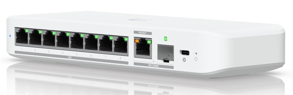 Ubiquiti USW-FLEX-2.5G-8 UniFi Flex 8x2.5GbE Multi-Gigabit LAN 1x SFP+ combo port Switch