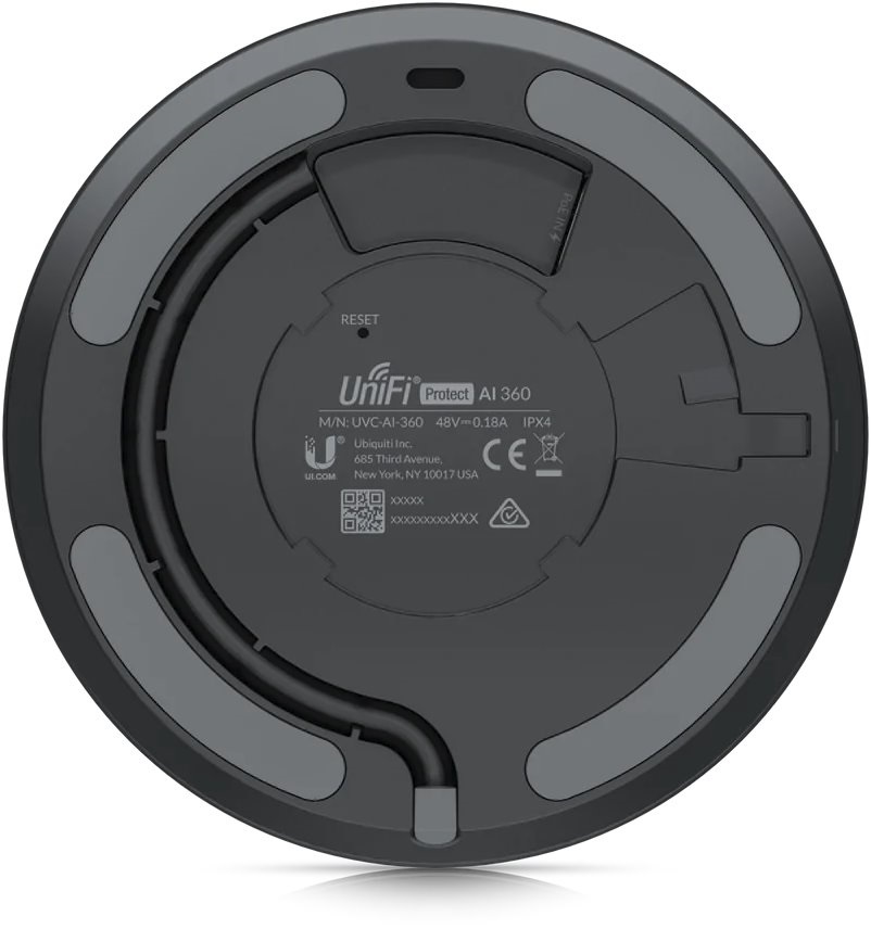 Ubiquiti UVC-AI-360 UniFi 5MP mennyezeti kültéri/beltéri fekete PTZ fisheye IP kamera
