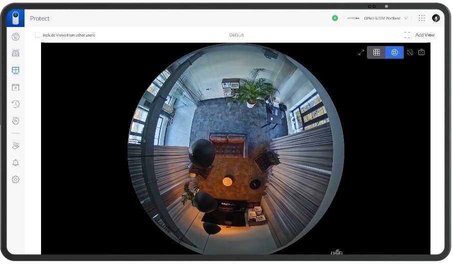 Ubiquiti UVC-AI-360 UniFi 5MP mennyezeti kültéri/beltéri fekete PTZ fisheye IP kamera