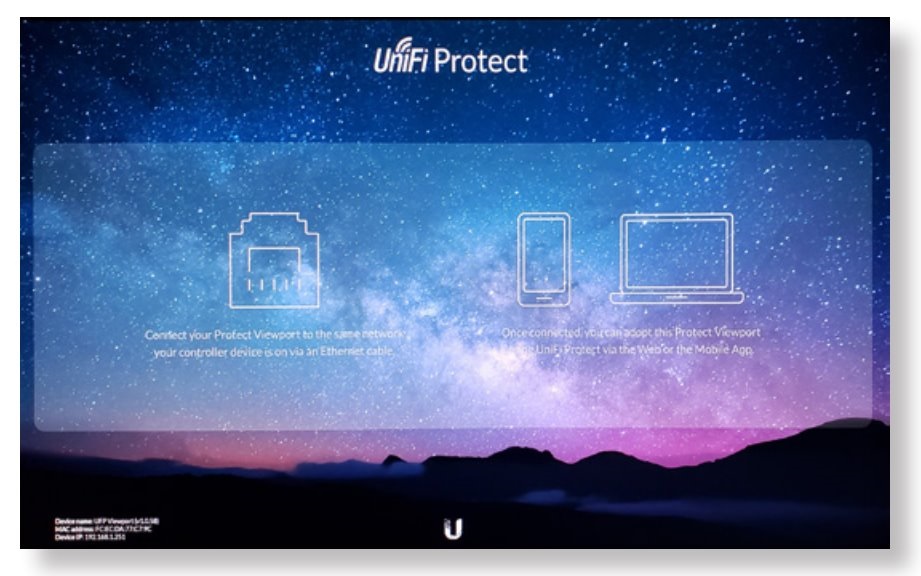 Ubiquiti UniFi 2xGbE LAN 1xHDMI port Protect ViewPort