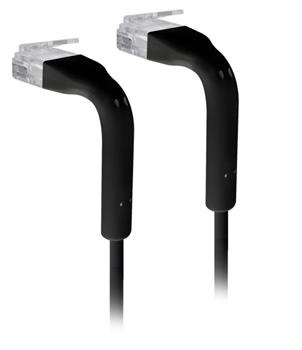 Ubiquiti UniFi Cat6 UTP 22cm fekete patch kábel