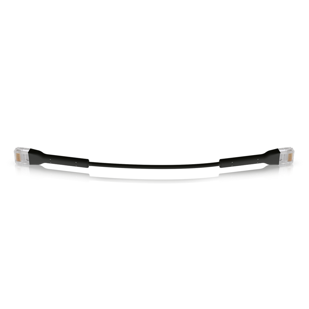 Ubiquiti UniFi Cat6 UTP 22cm fekete patch kábel