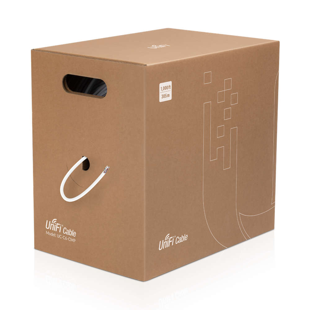 Ubiquiti UniFi Cat6 UTP patch kábel 305 méteres dobon