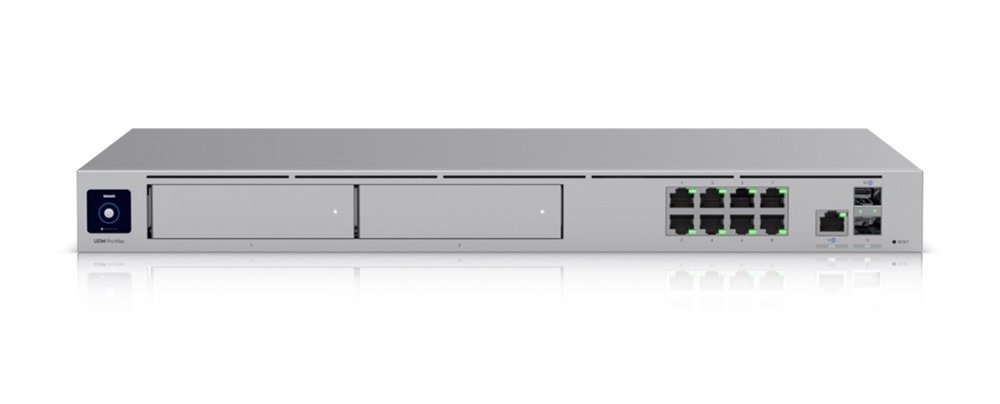 Ubiquiti UniFi Dream Machine PRO MAX 8xGbE LAN 1x2.5GbE WAN 2xSFP+ port (Switch, Tűzfal, Controller, VPN)hálózati eszköz
