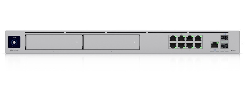 Ubiquiti UniFi Dream Machine PRO MAX 8xGbE LAN 1x2.5GbE WAN 2xSFP+ port (Switch, Tűzfal, Controller, VPN)hálózati eszköz