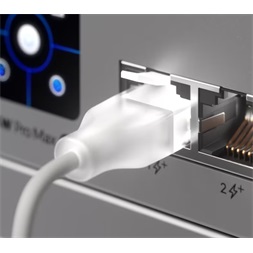Ubiquiti UniFi Etherlighting Cat6 UTP 12m fehér áttetsző patch kábel