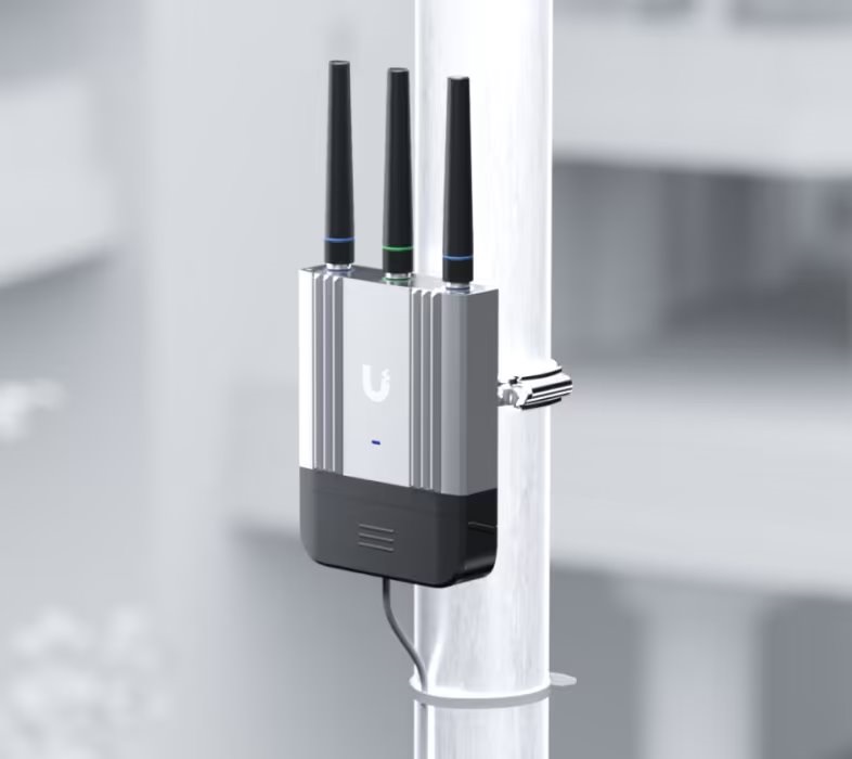 Ubiquiti UniFi UMR-Industrial 2xGbE LAN 1xnanoSIM IoT 4G/LTE CAT4  beltéri/kültéri Vezeték nélküli ipari router