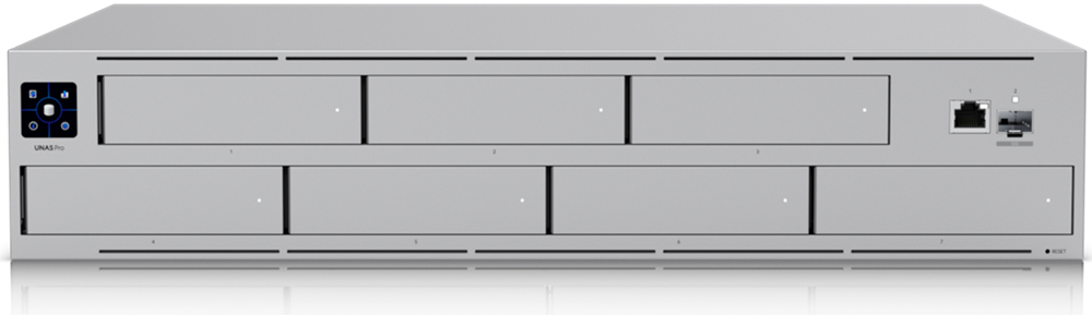Ubiquiti UniFi UNAS-Pro 7x SSD/HDD 2U rackbe szerelhető NAS