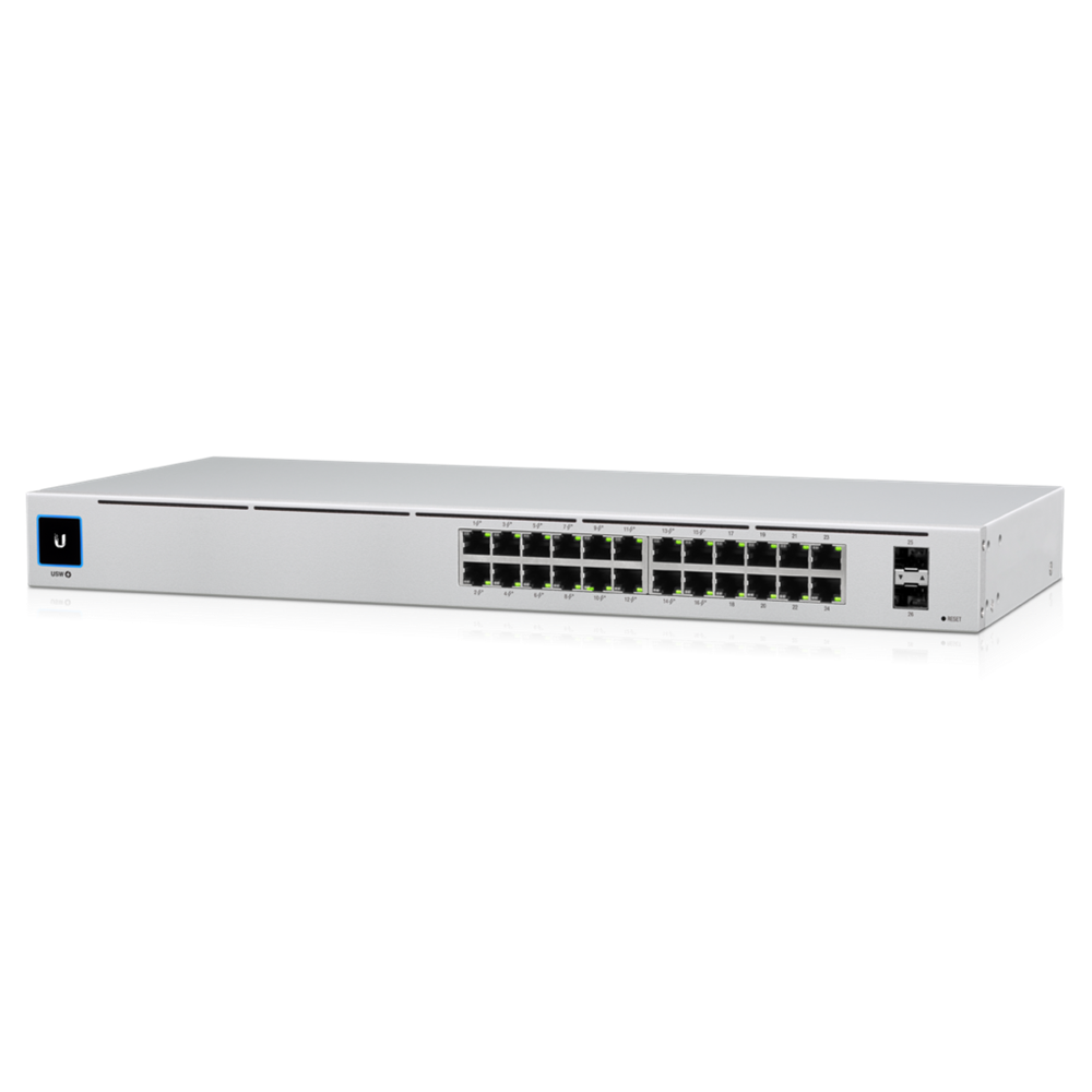 Ubiquiti UniFi USW-24-POE Gen2 24port GbE LAN 16x PoE+ 2xGbE SFP port L2 menedzselhető switch