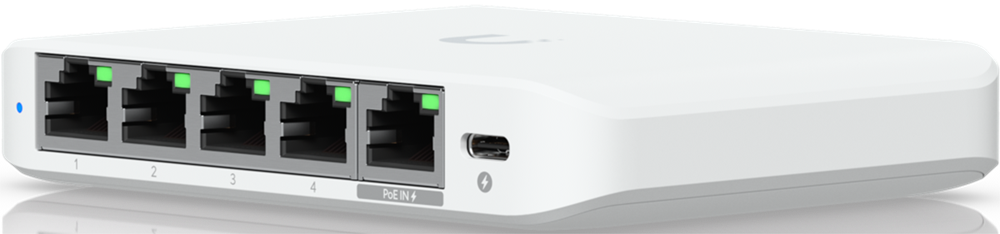 Ubiquiti UniFi USW-Flex-2.5G-5 Flex Mini 2.5G 5x2.5GbE Multi-Giga LAN port Switch