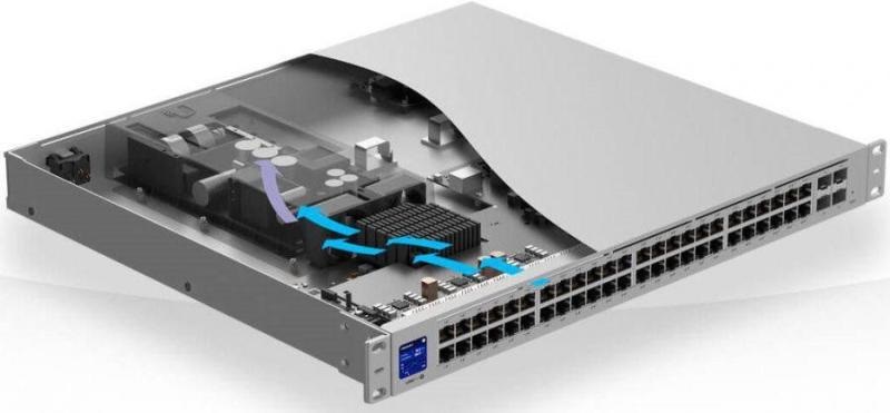 Ubiquiti UniFi USW-PRO-48 Gen2 48port GbE LAN 4xSFP+ port L2 menedzselhető switch
