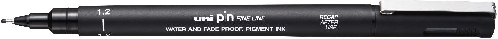Uni PIN 1,2 mm fekete rajzmarker