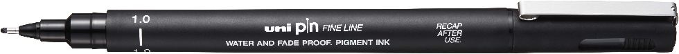 Uni PIN 1 mm fekete rajzmarker