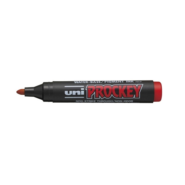 Uni PM122 Prockey gömb hegyű piros flipchart marker