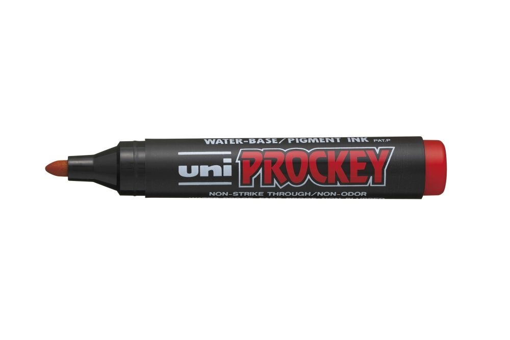 Uni PM122 Prockey gömb hegyű piros flipchart marker