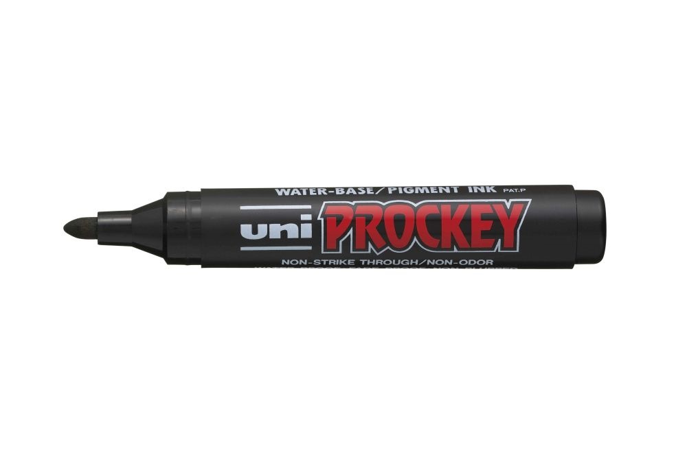 Uni PM-122 Prockey gömb hegyű fekete flipchart marker